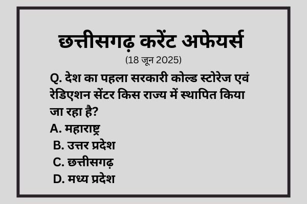 Chhattisgarh current affairs june 2025