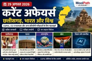 29 अगस्त 2026 Chhattisgarh Current Affairs in Hindi | छत्तीसगढ़ करेंट अफेयर्स
