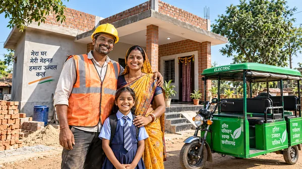 CG Shramik Card Benefits 2026 Awas and E-Rickshaw Yojana List